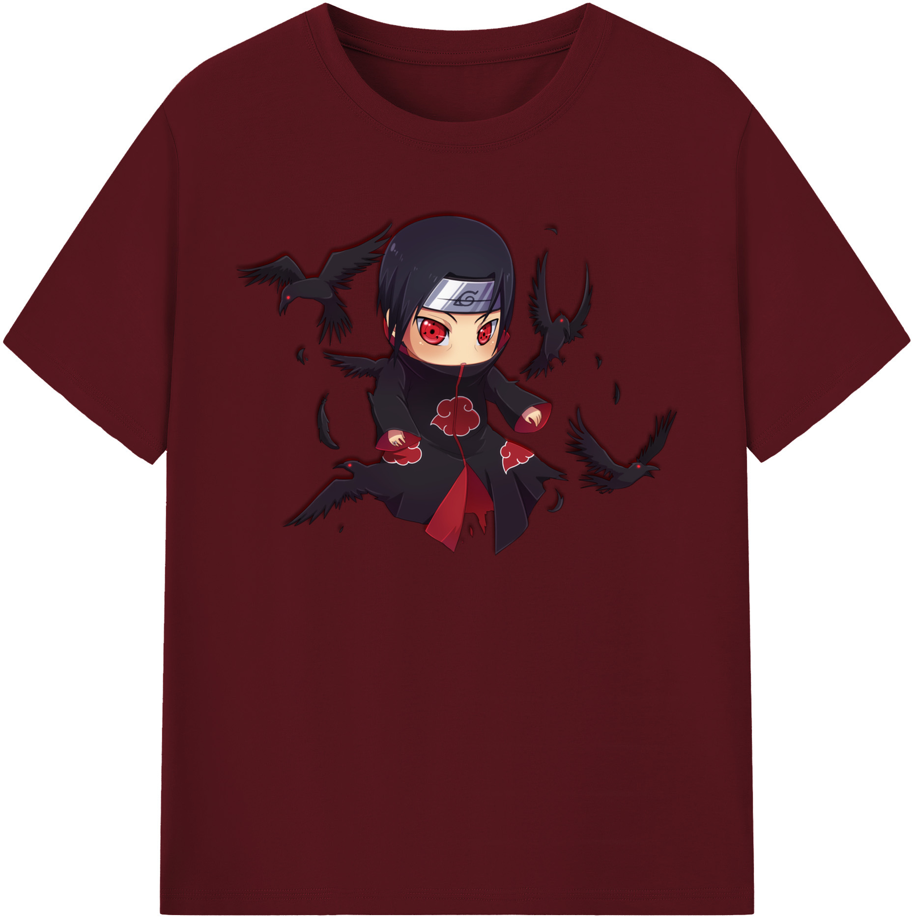 （画像用） NARUTO -ナルト- うちは イタチ Uchiha Itachi 綿100％半袖Tシャツ（フロントプリント）